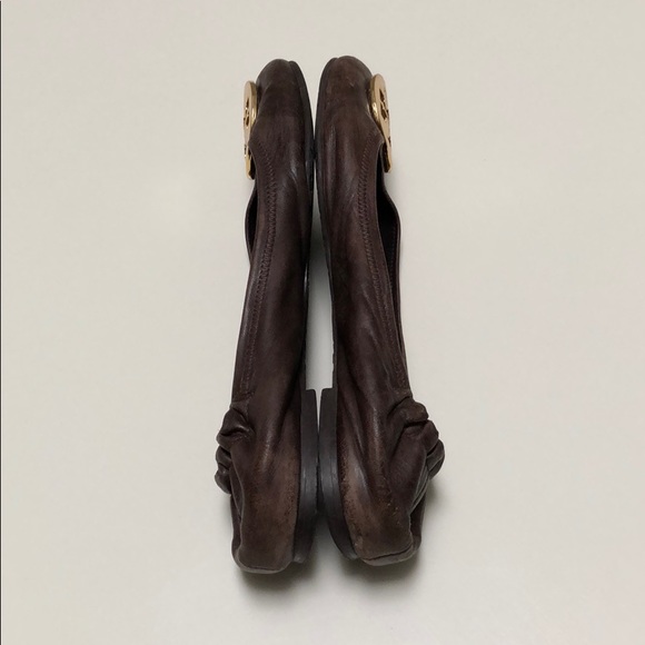 Tory Burch | Brown Leather ‘Reva’ Ballet Flats | 8.5 - Picture 9 of 15